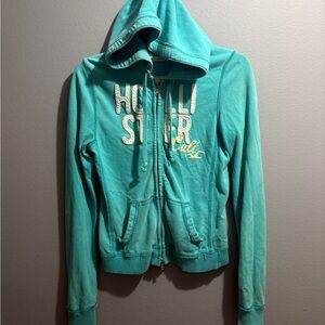 Hollister Aqua Hoodie with Logo
